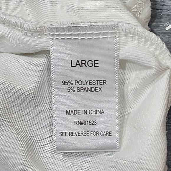 Roudelain Cable Knit Pajama Set Cloud Dancer Long Sleeve Jogger Style Large - Picture 5 of 8